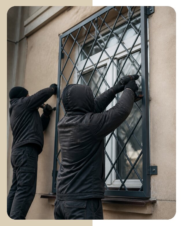 Установка антивандальных решеток на окна в Камышине